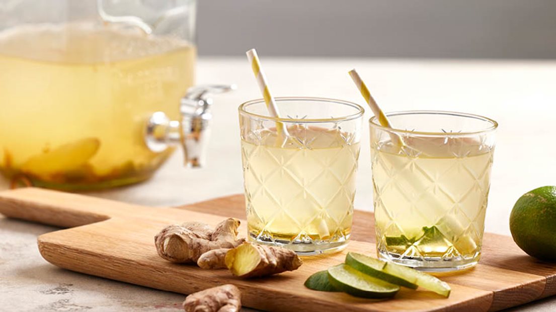 Iste med ingefær og lime | Skøn sommerdrik | Se opskriften her!