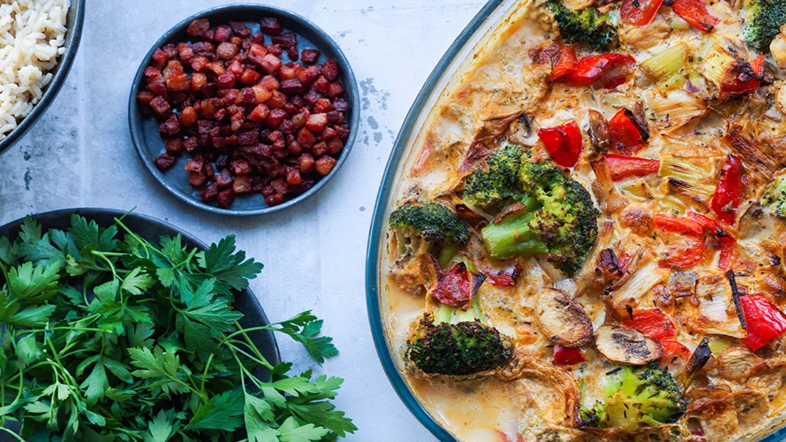 Gron Version Af Koteletter I Fad Mormormad Med Et Sundt Tvist