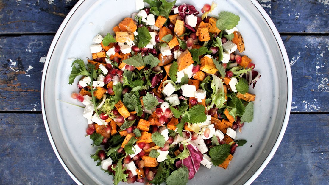 Salat Med Sod Kartoffel Og Granataeble Min Se Her Salat Med Sod Kartoffel Og Granataeble Min Se Her