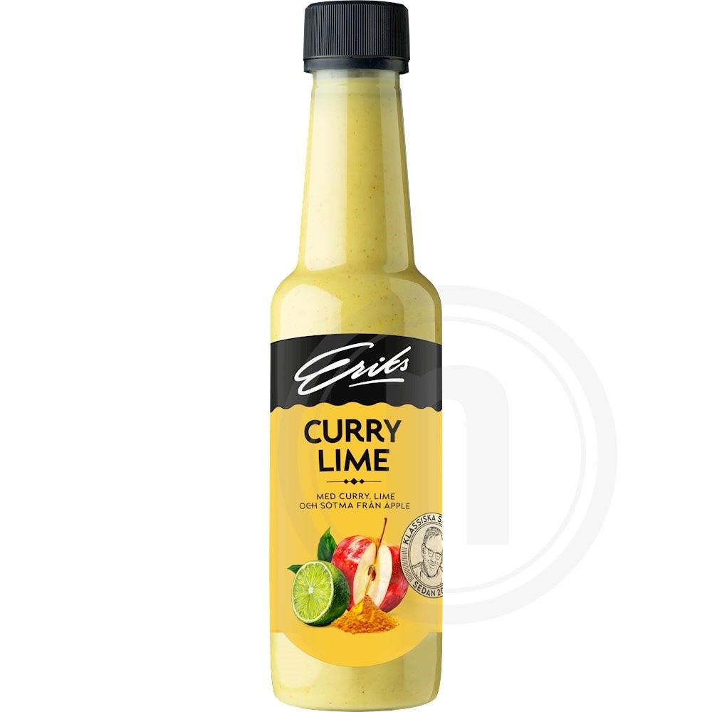 Dressing m. karry og lime fra Eriks Leveret med