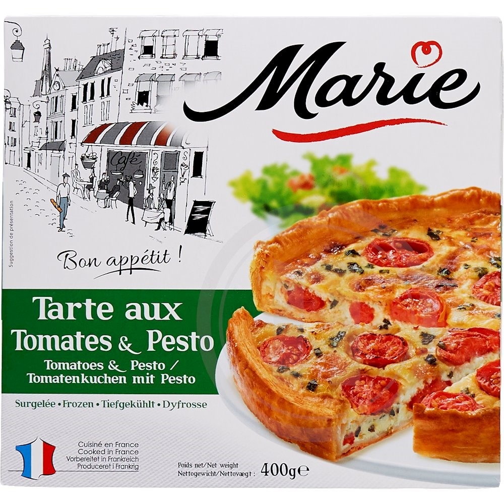 Fransk tærte m. pesto fra Marie Leveret nemlig.com