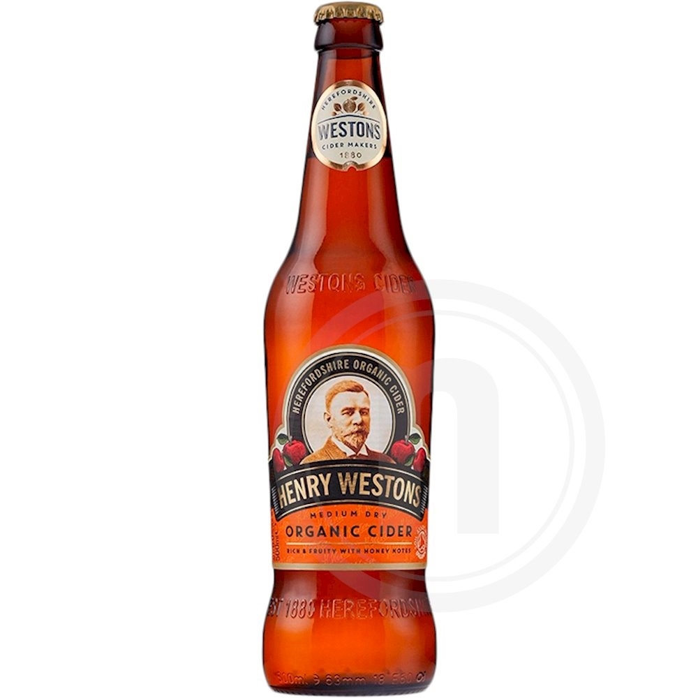 Henry Westons Organic Cider fra Westons Leveret med