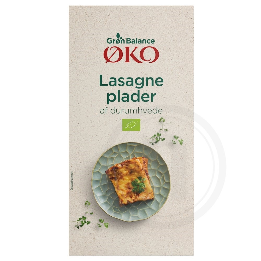 Lasagneplader øko. fra Grøn Balance – Leveret med 