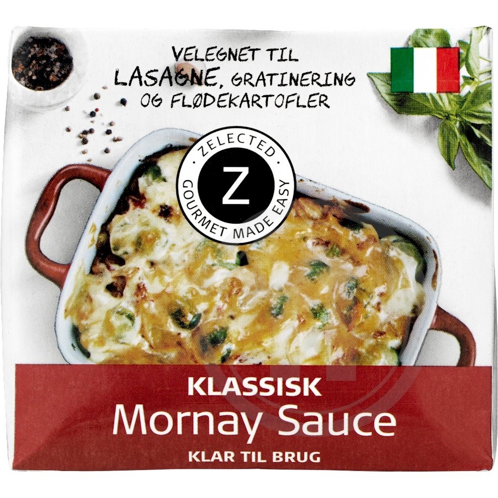 Mornaysauce (klassisk) fra Zelected Foods – Leveret med 