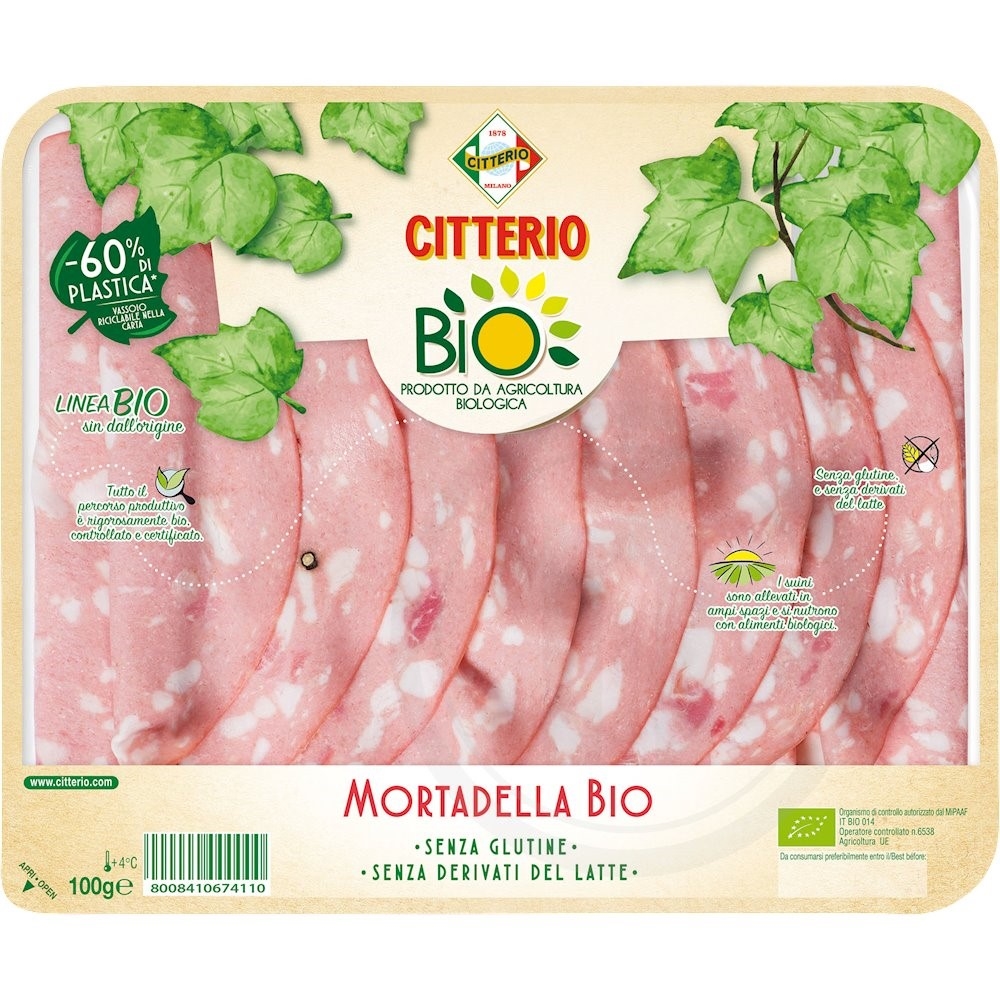 Mortadella øko. fra Citterio Leveret med