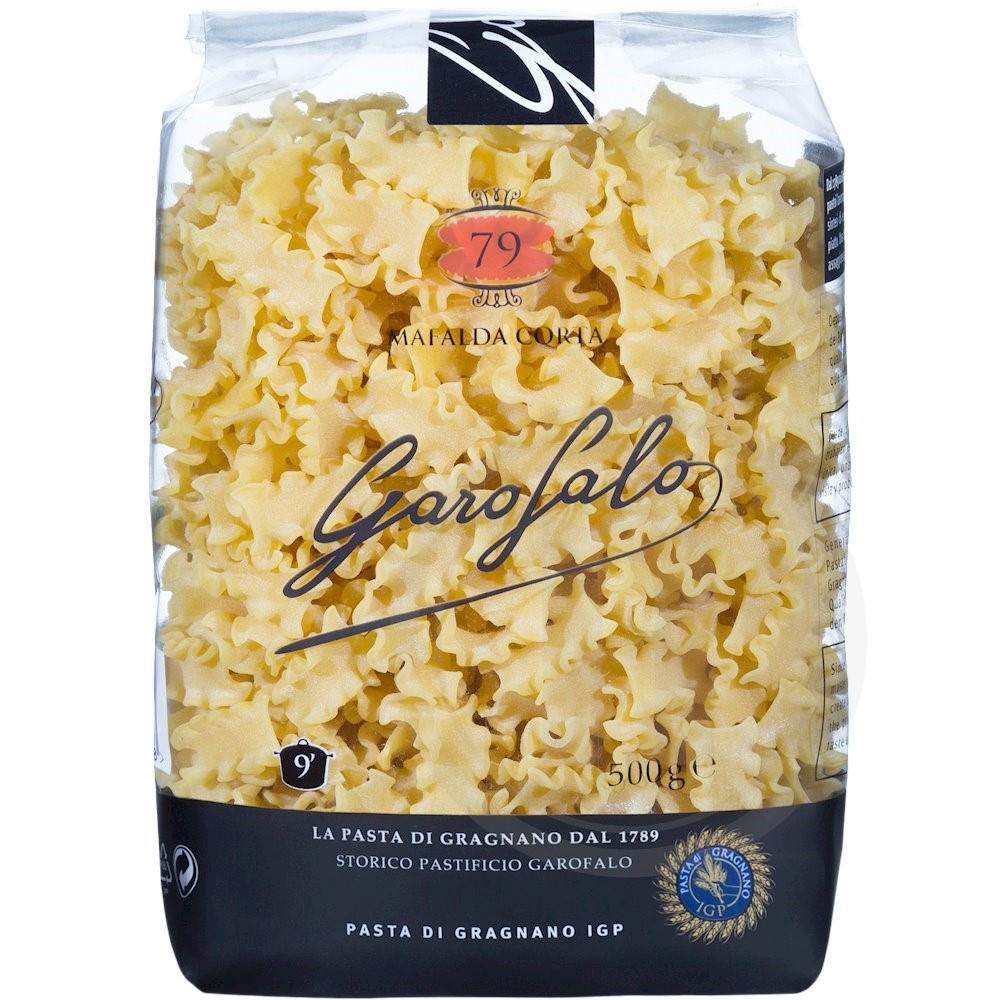 Pasta mafalda corta fra Garofalo Leveret med