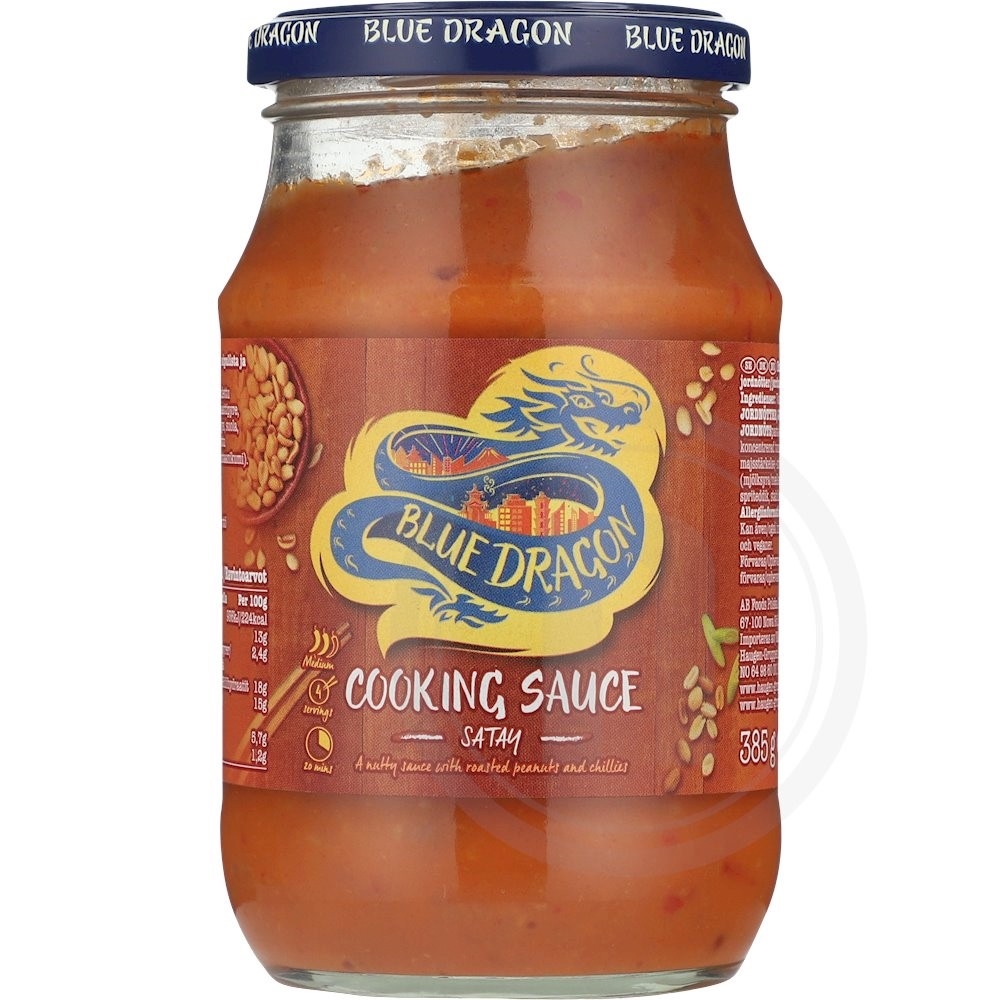 Peanut satay sauce fra Blue Dragon Leveret med