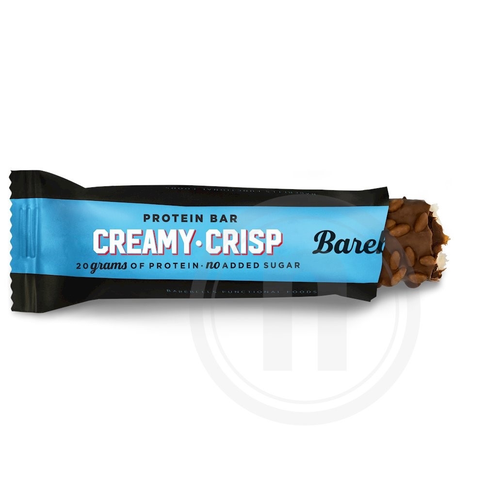 Proteinbar m. creamy crisp fra Barebells Leveret med
