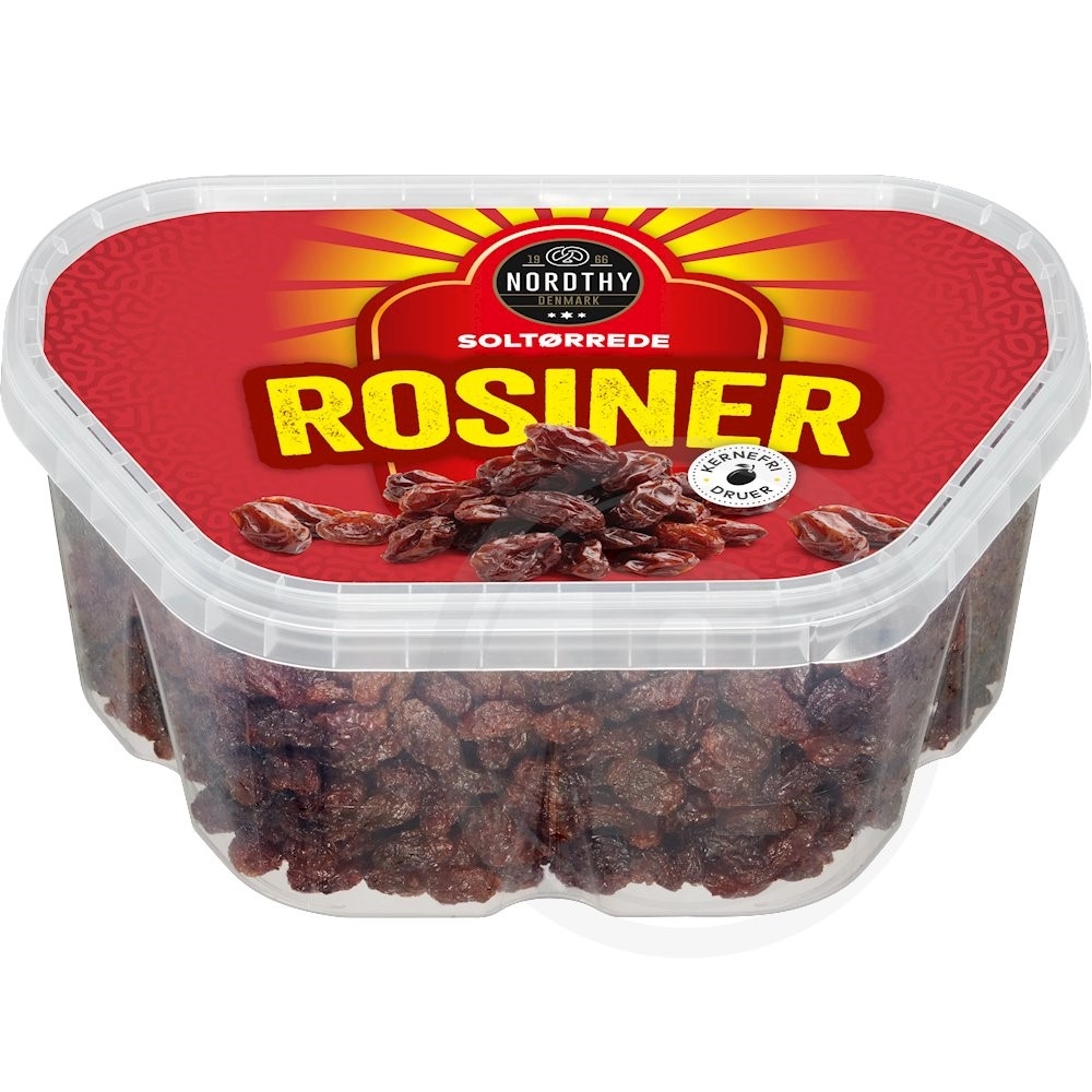 Rosiner fra Nordthy Leveret med