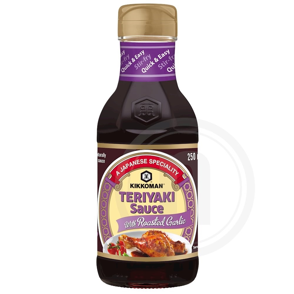 Teriyaki roasted garlic sauce fra Kikkoman køb online hos