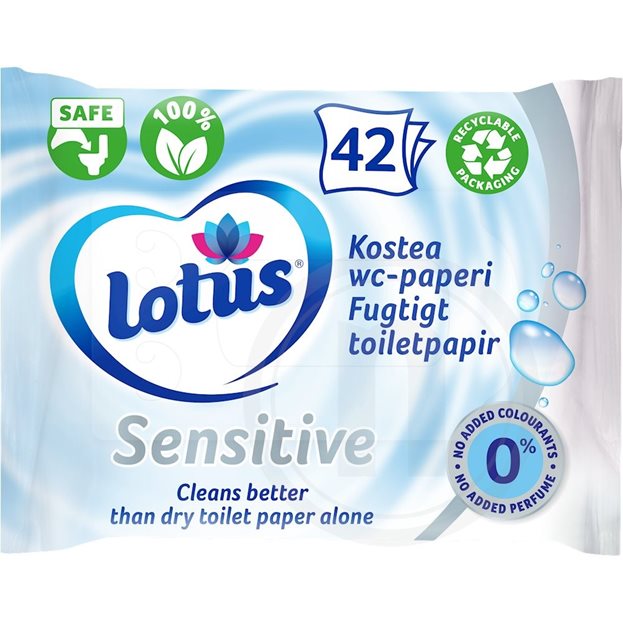 Toiletpapir (fugtigt) fra Lotus – med nemlig.com