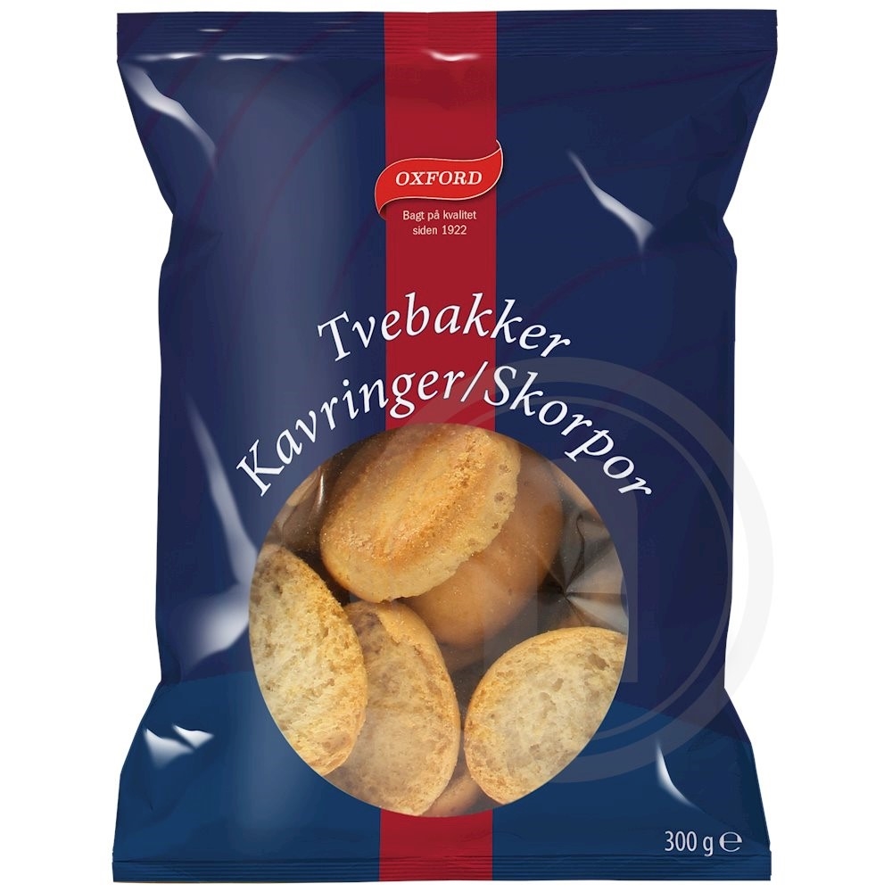 Tvebakker fra Oxford Leveret med
