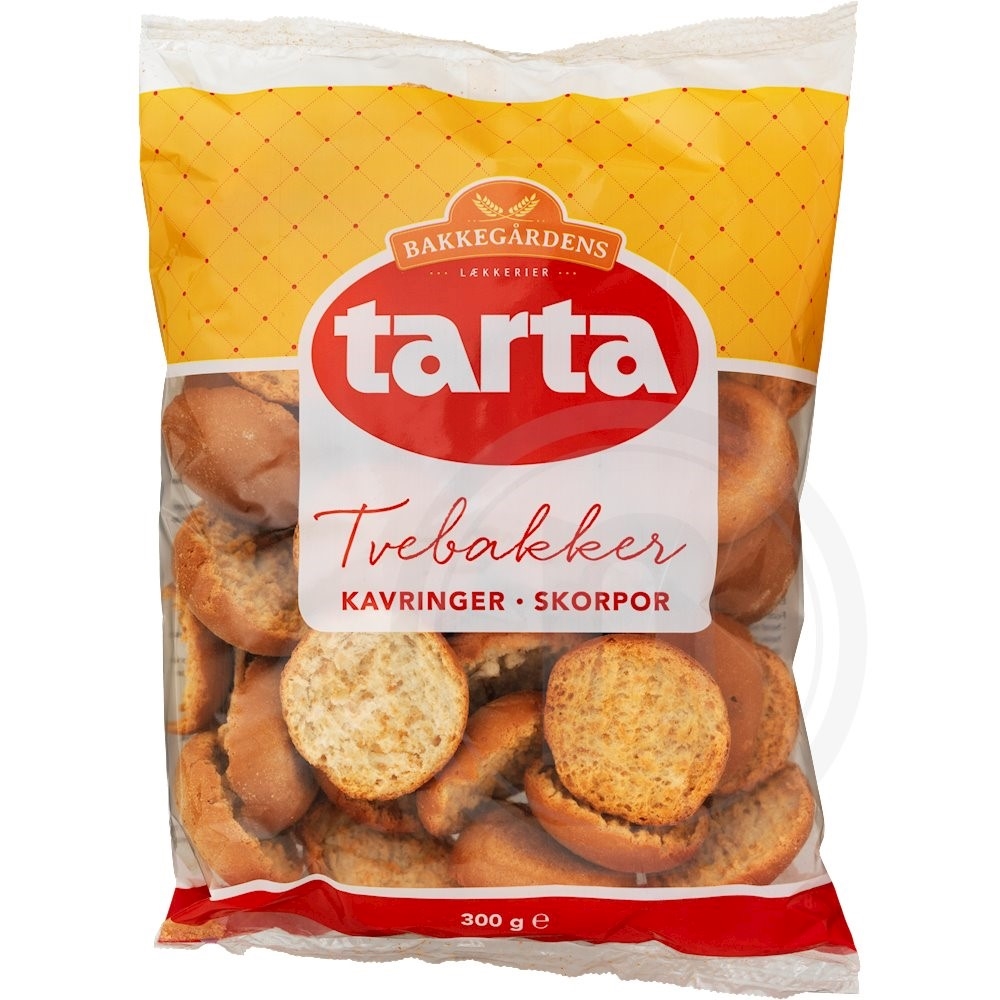 Tvebakker fra Tarta Leveret med